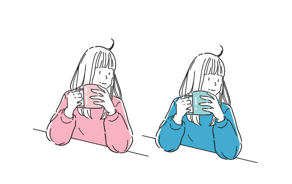 ほっとする | つかえるイラスト